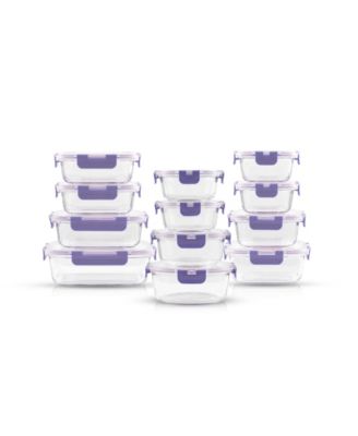 24-Pc. Glass Storage Containers with Lids