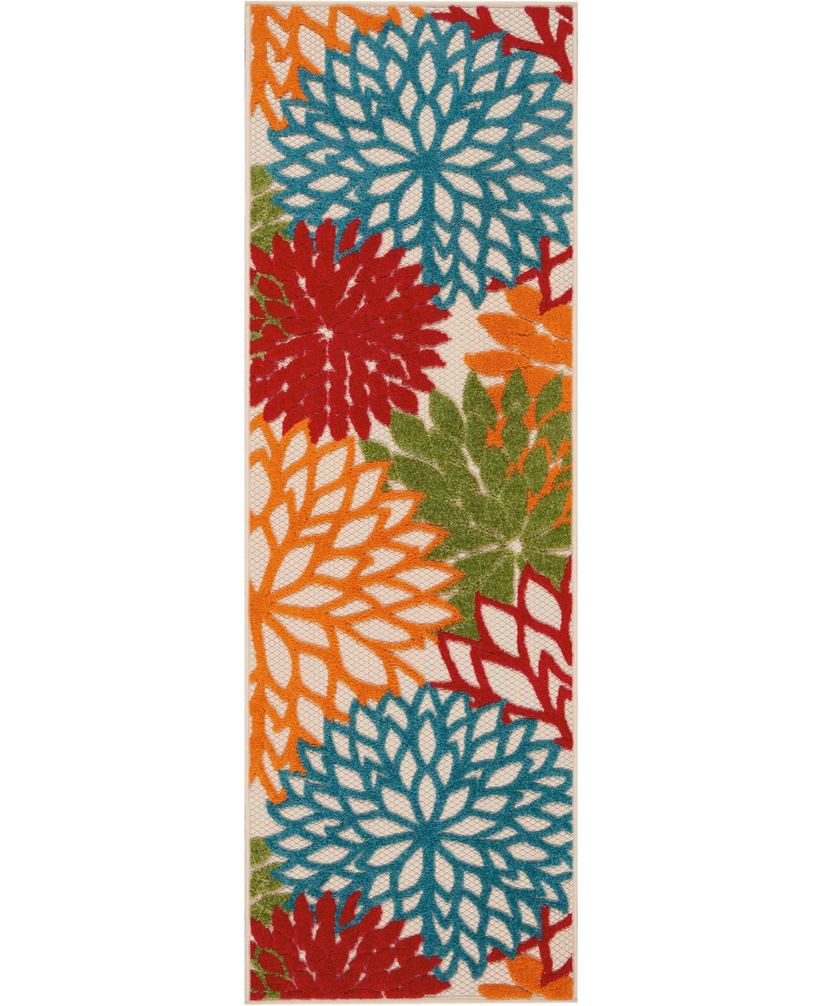 Nourison Aloha Alh05 2' X 6' Runner Rug In Green