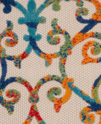 Aloha ALH21 7'10" x 7'10" Round Outdoor Area Rug