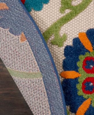 Aloha ALH19 7'10" x 7'10" Round Outdoor Area Rug