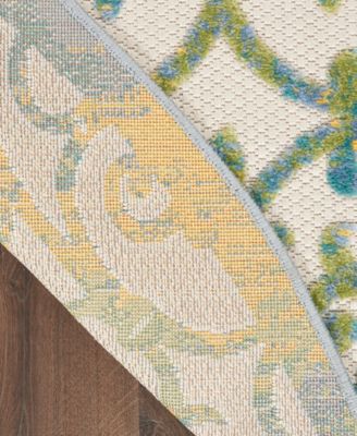 Aloha ALH21 7'10" x 7'10" Round Outdoor Area Rug