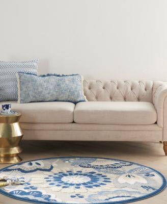 Aloha ALH25 5'3" x 5'3" Round Outdoor Area Rug