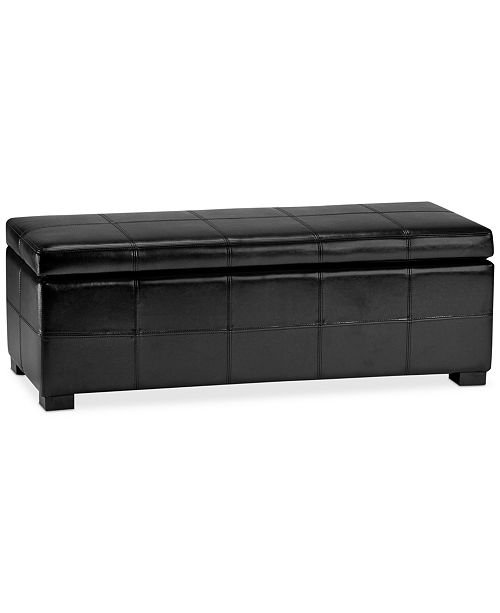 Safavieh Aurora Faux Leather Storage Bench Reviews Furniture