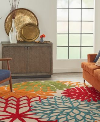 Aloha ALH05 7'10" x 7'10" Round Outdoor Area Rug