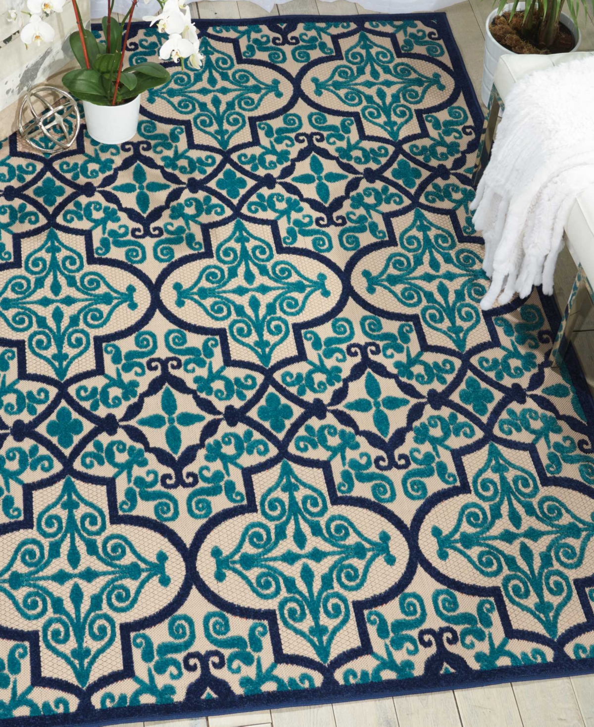 Nourison Home Aloha ALH14 Outdoor Area Rug