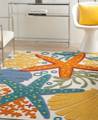 Aloha ALH24 5'3" x 7'5" Outdoor Area Rug