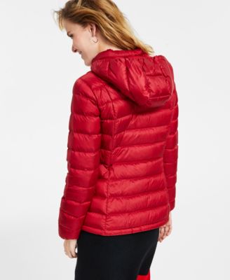 Packable Hooded Down Puffer Coat 