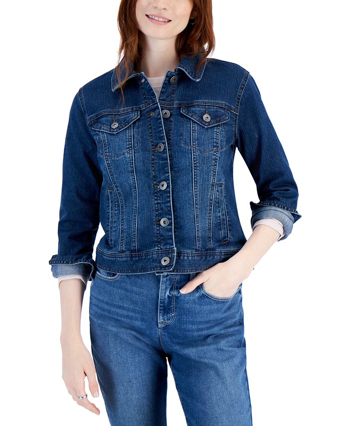 Style & Co Petite Denim Jacket, Created for Macy's & Reviews - Jacket &  Blazers - Petites - Macy's