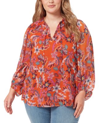 Jessica Simpson - Trendy Plus Size Ruby Peasant Top