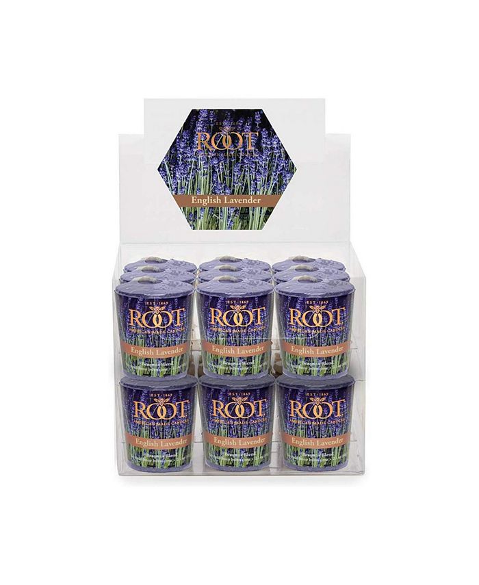 ROOT CANDLES Votive English 20 Hour Candles Set, 18 Piece Macy's