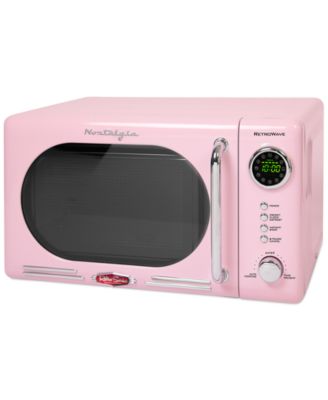 Photo 1 of **PARTS ONLY NON REFUNDABLE**
Nostalgia NRMO7AQ6A Retro 700-Watt LED Microwave  **DOOR BROKEN**