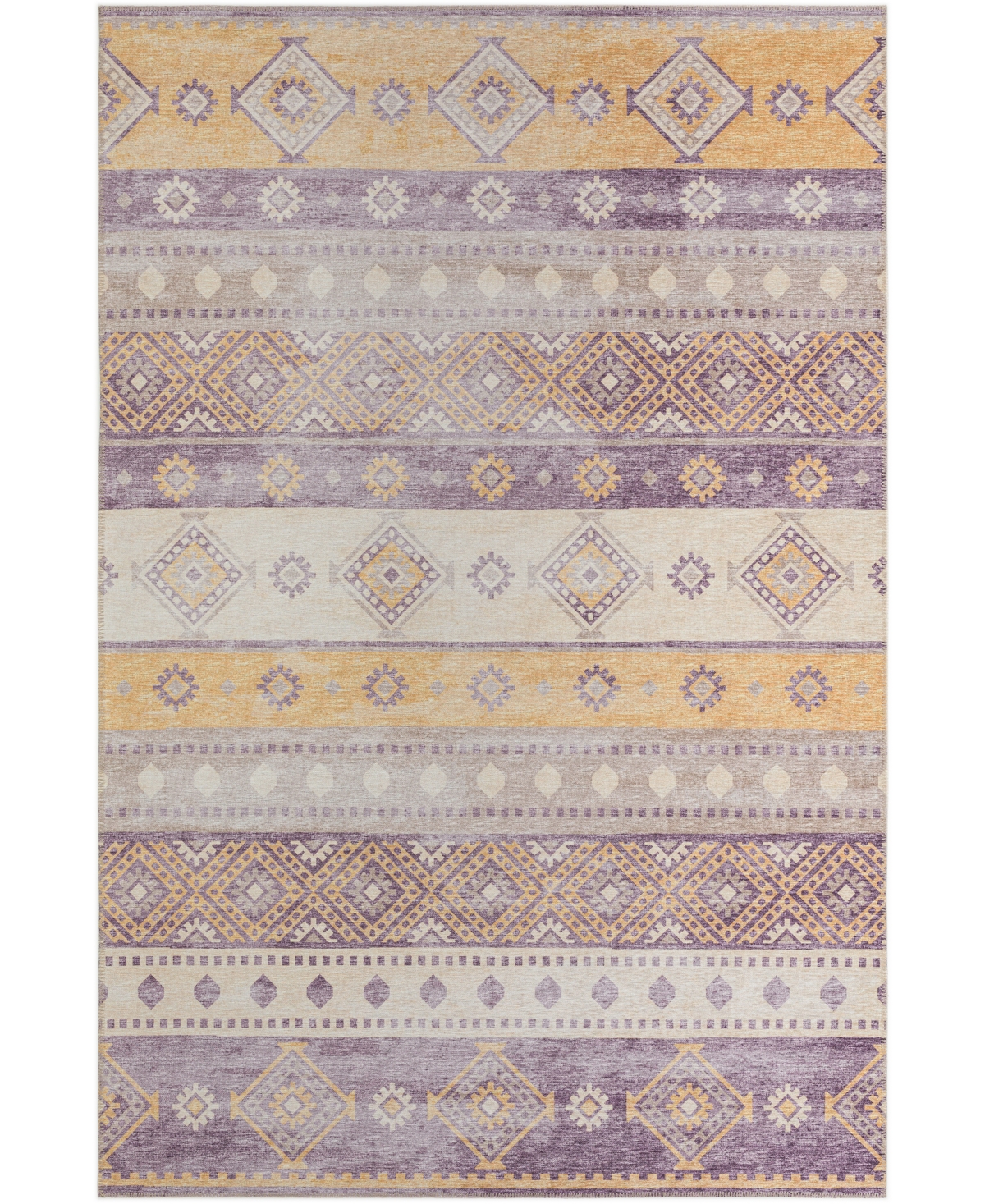 D Style Buttes BTS12 5' x 7'6in Area Rug - Mauve