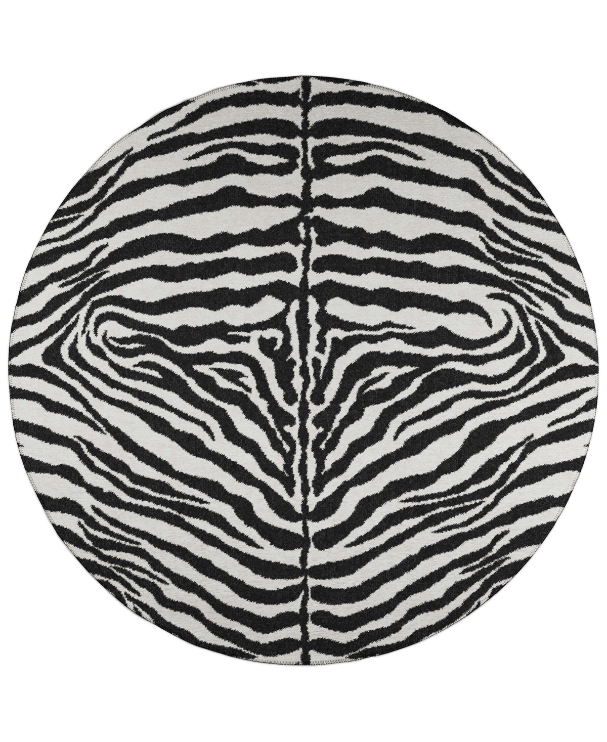 D Style Mali Ml1 4' X 4' Round Area Rug In Ivory