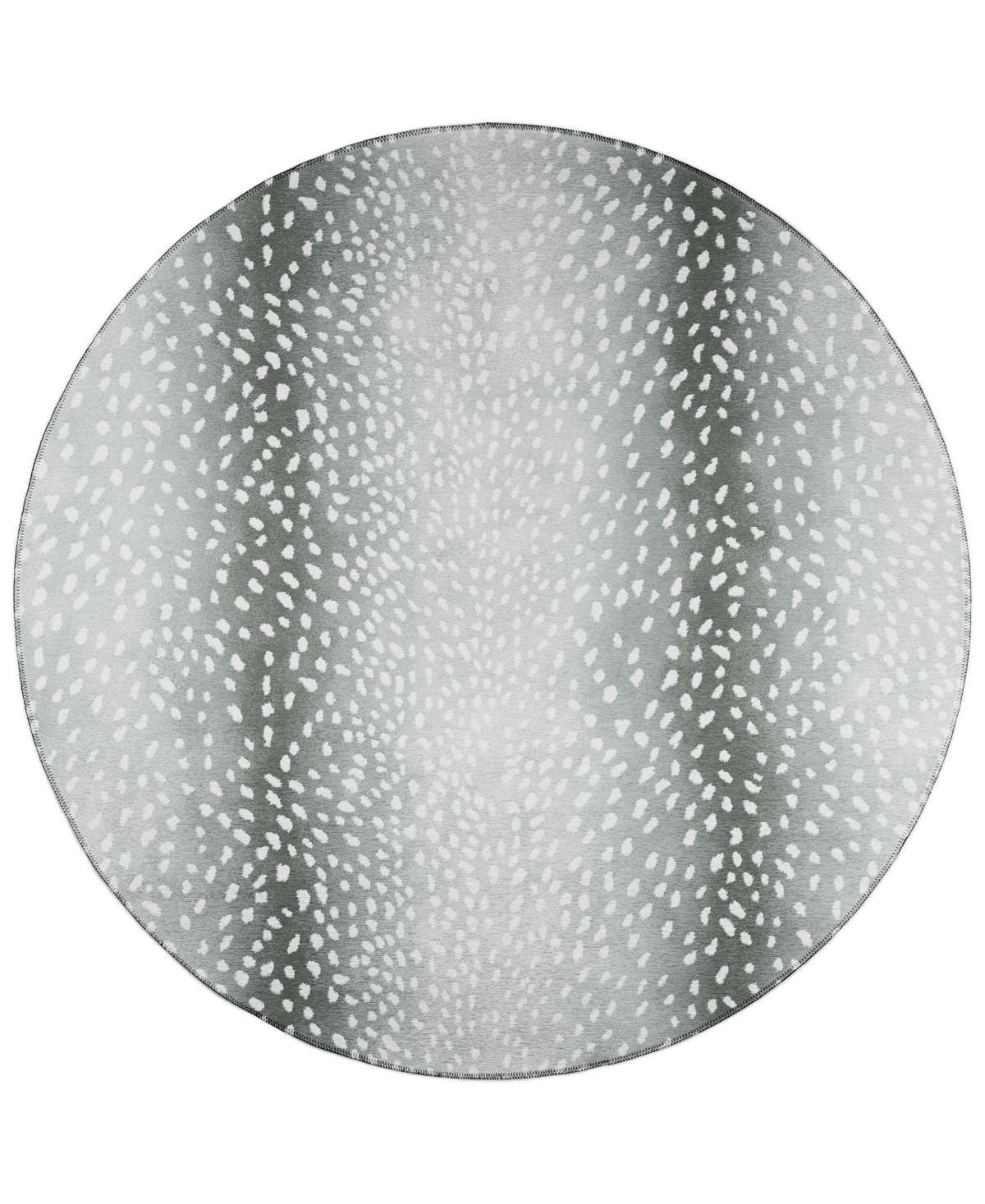 D Style Mali Ml3 8' X 8' Round Area Rug In Onyx