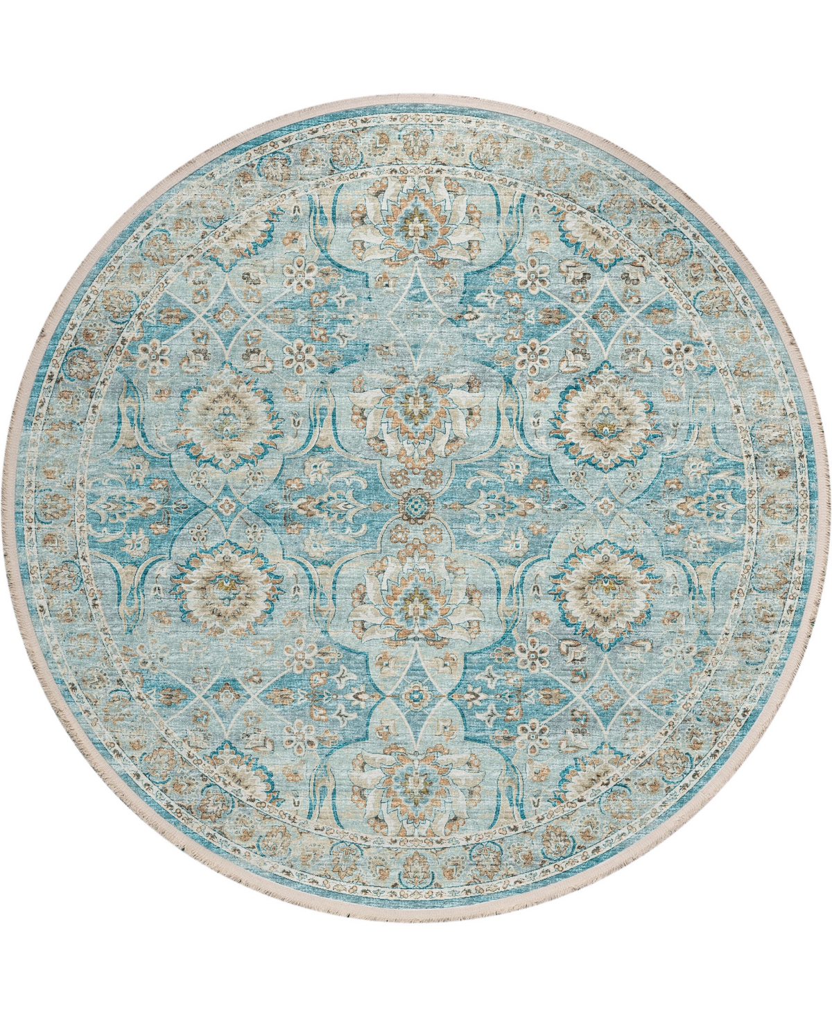 D Style Ionic IOC5 6' x 6' Round Area Rug - Multi