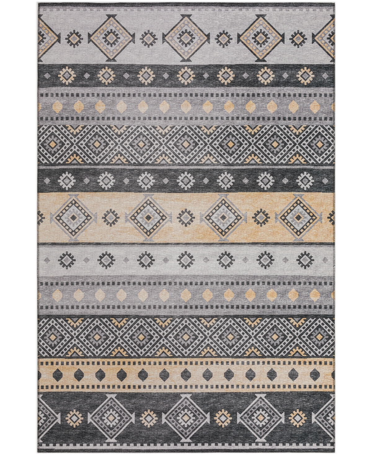 D Style Buttes BTS12 8' x 10' Area Rug - Midnight