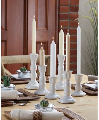 Smooth Collenette 7" Taper Candle Set, 4 Piece