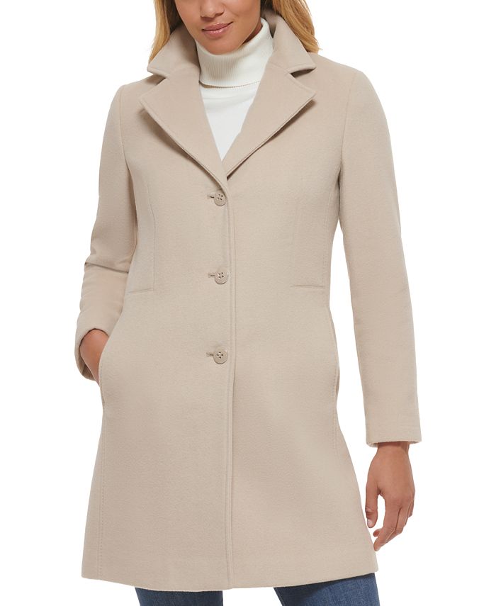 Calvin Klein Women's Single-Breasted Coat & Reviews - Coats & Jackets -  Women - Macy's