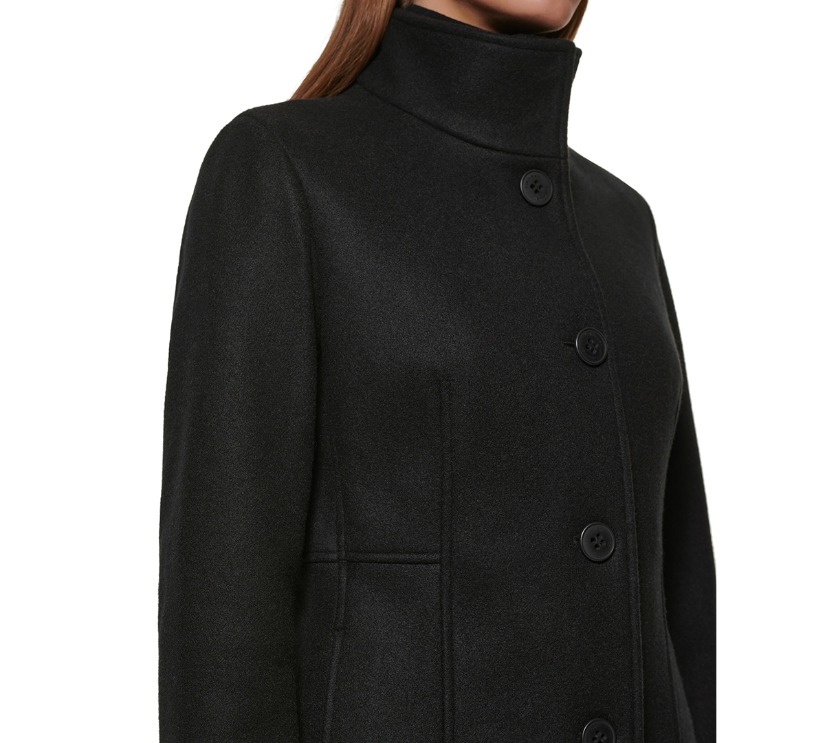 Calvin Klein Womens Petite Walker Coat, Created for Macys