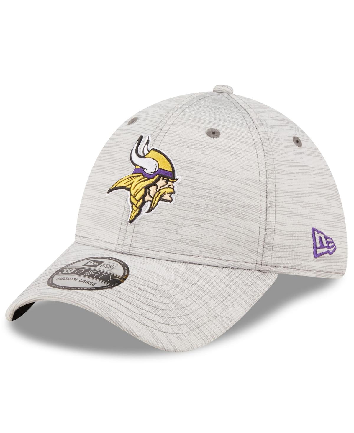 Men's New Era Gray Minnesota Vikings Distinct 39THIRTY Flex Hat