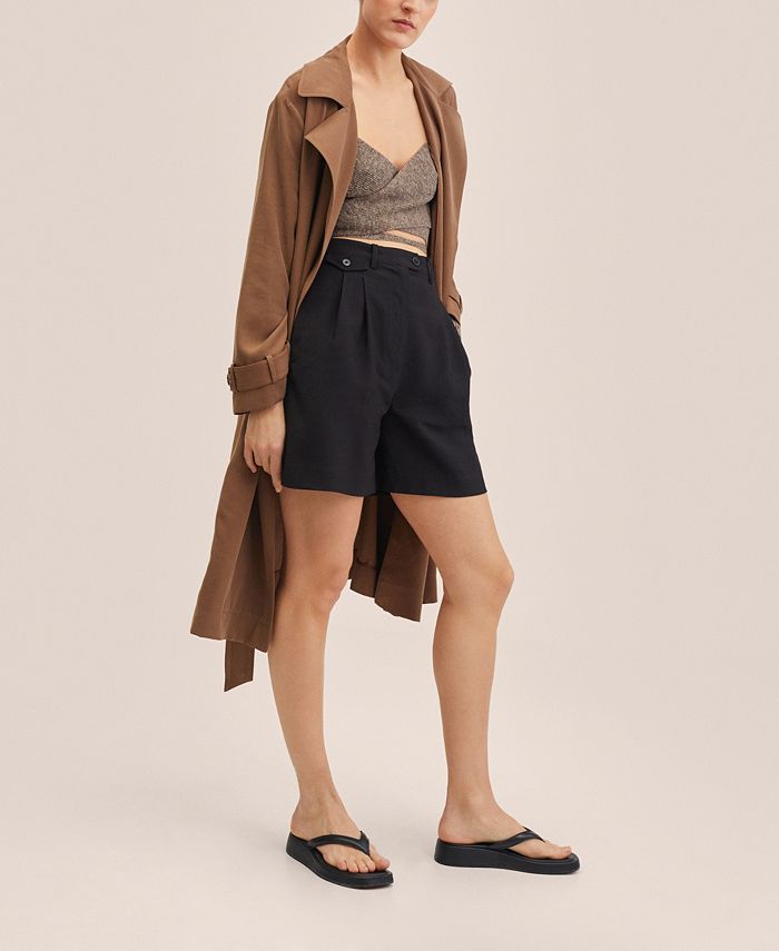 MANGO Women's Wrap Cable Knit Cardigan Macy's