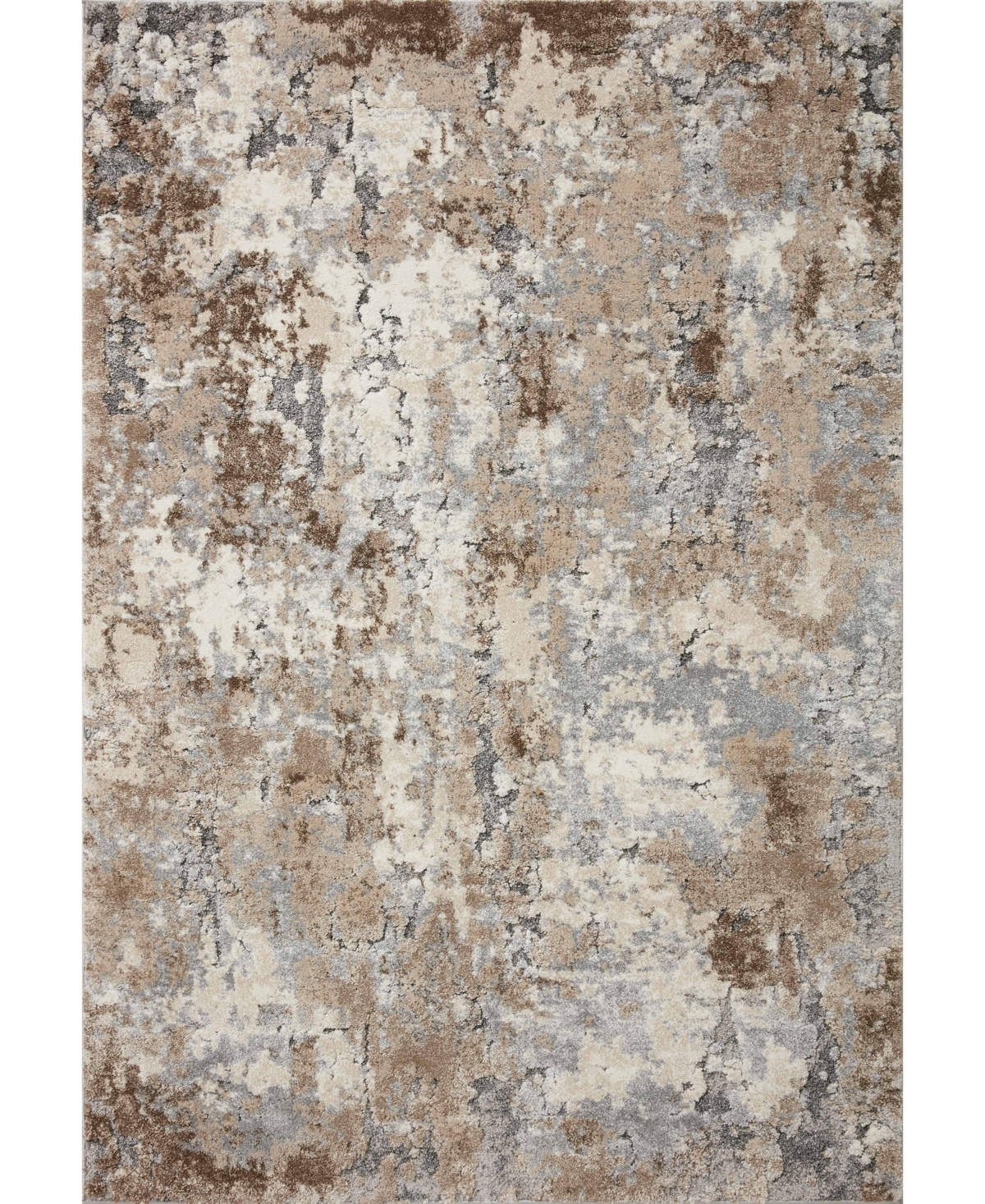 Loloi Theory Thy-09 5'3in x 7'8in Area Rug - Gray, Brown