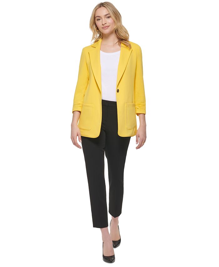 tommy hilfiger yellow blazer