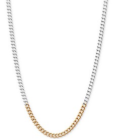 Two-Tone 17" Link Chain Necklace