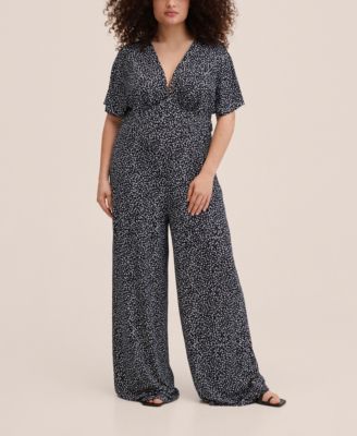 MANGO Women's Floral Print Jumpsuit