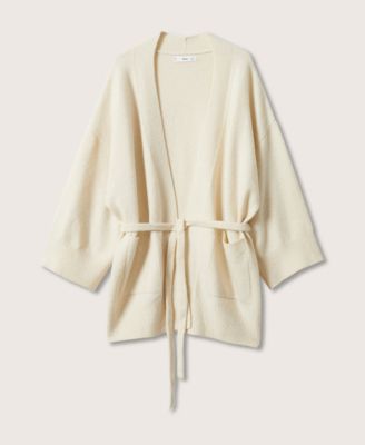 Women's Knitted Cardigan with Belt