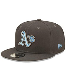 Men's Graphite Oakland Athletics 2022 Father's Day 9Fifty Snapback Adjustable Hat