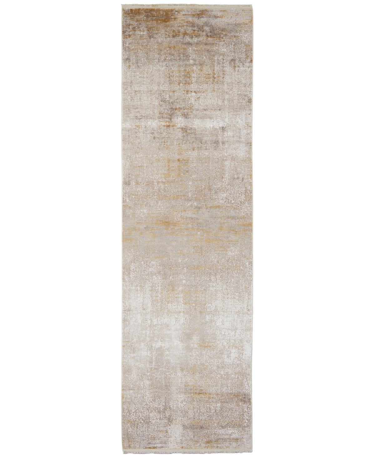 Simply Woven Cadiz R39fw 3'1" X 10' Runner Area Rug In Taupe,gold-tone