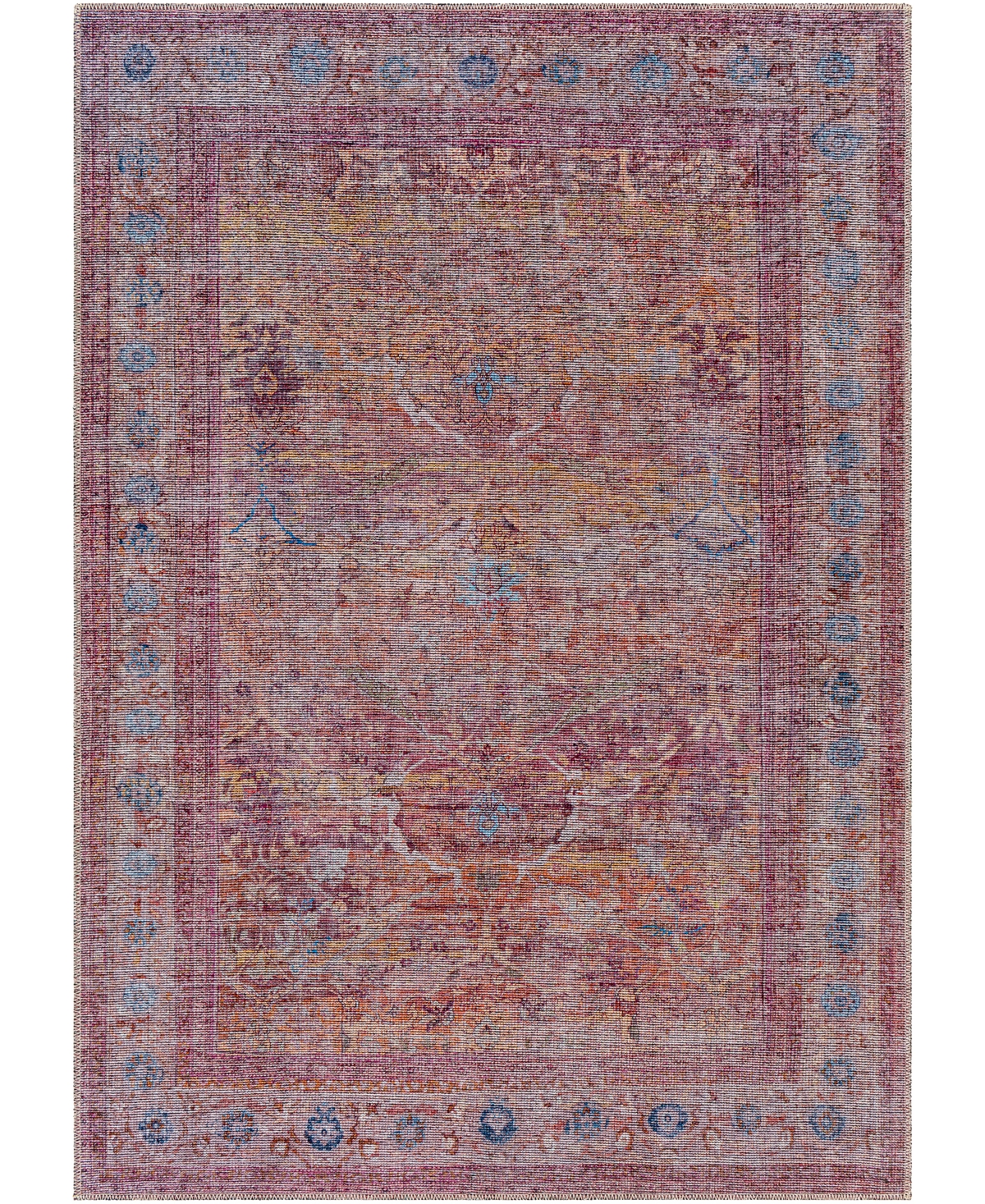 Surya Atlanta Anl-2301 7'10in x 10'2in Area Rug - Red, Orange