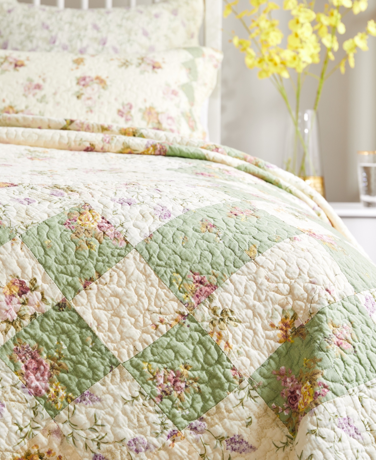 Greenland Home Fashions Bliss 3-Pc. Quilt Set, King