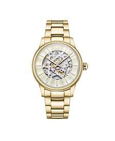 Women's Automatic Gold-tone Stainless Steel Bracelet Watch 36mm