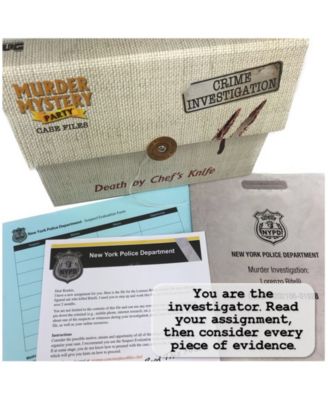 Mystery Party Case Files - Death by Chef's Knife Puzzle Set, 52 Piece