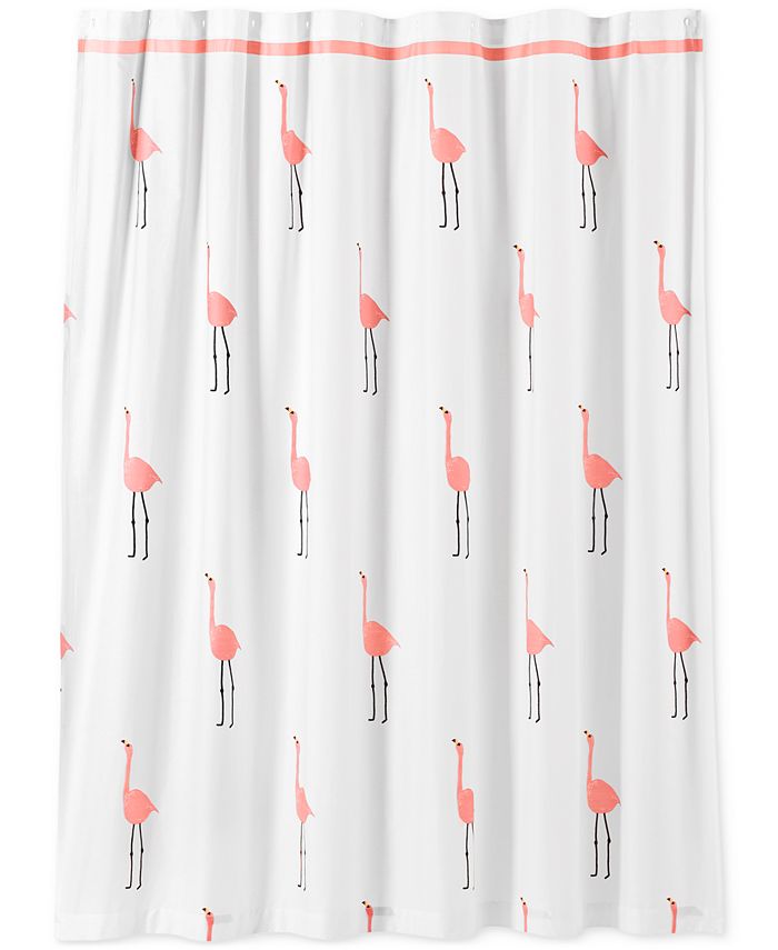 Whim by Martha Stewart Flamingo Shower Curtain, Created for Macy's