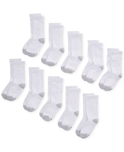 Hanes Boys' or Little Boys' 10-Pack Crew Socks