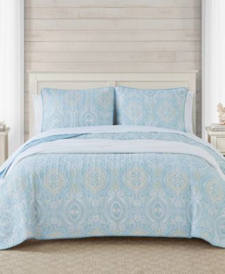 Tommy Bahama Home Turtle Cove Reversible 2 Piece Quilt Set, Twin ...