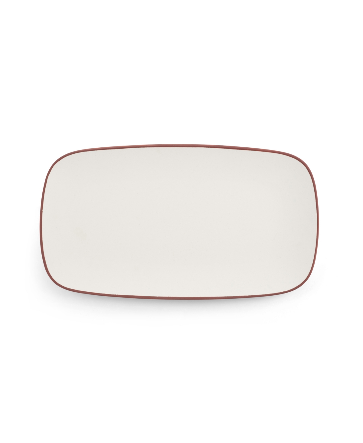 Shop Nambe Taos Soft Rectangular Platter In White