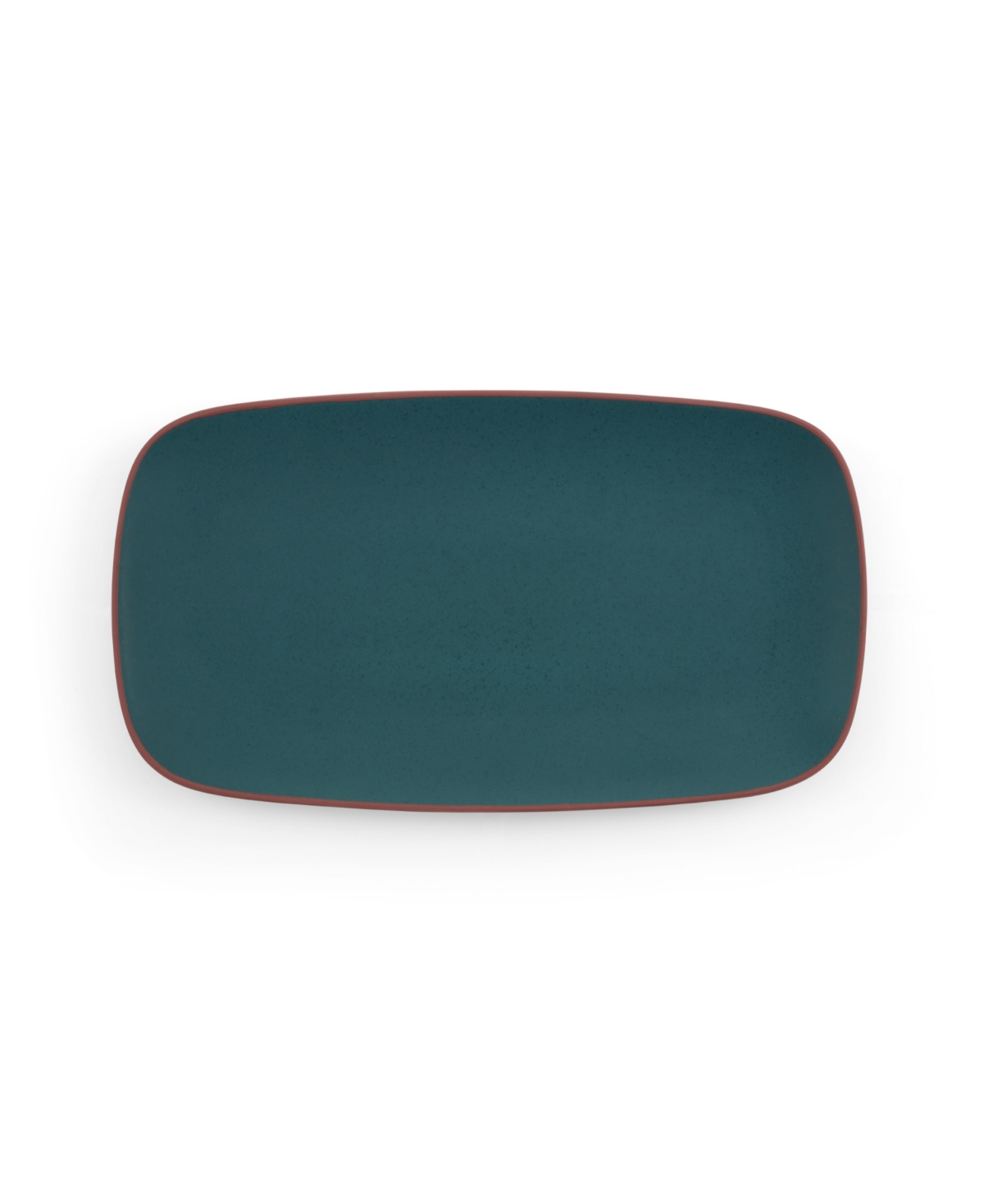 Shop Nambe Taos Soft Rectangular Platter In Green