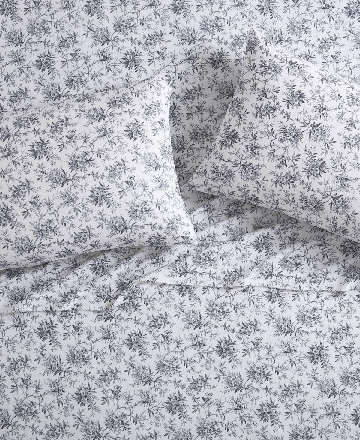 Laura Ashley Cotton Flannel 4-piece Sheet Set, Queen