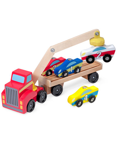 Melissa and Doug Kids' Magnetic Car Loader Toy