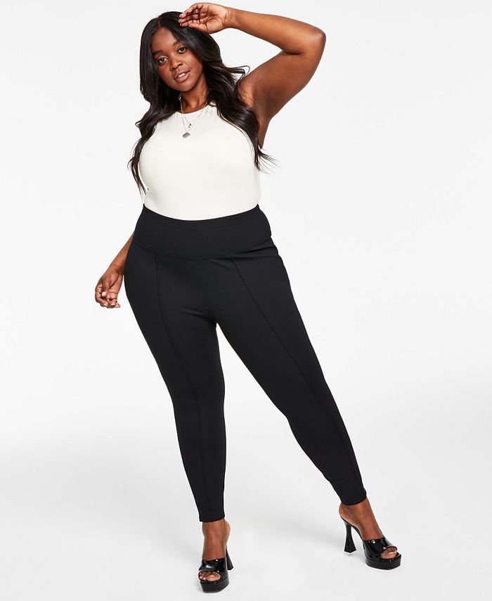 vil gøre at retfærdiggøre Hubert Hudson Bar III Trendy Plus Size High-Waist Ponte Pants, Created for Macy's - Macy's
