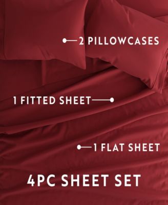 Style Simplified 4-Pc. Sheet Set, Full