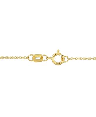 Peridot (1 1/3 ct. t.w.) and White Topaz (1/5 ct. t.w.) Trillion Halo Necklace in 10k Gold