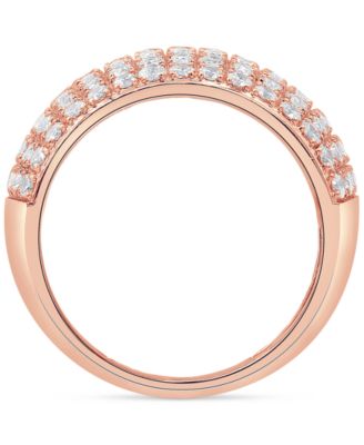 Diamond Multirow Cluster Statement Ring (2 ct. t.w.) in 14k Gold