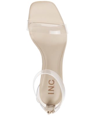Women's Makenna Two-Piece Clear Vinyl Dress Sandals, Created for Macy's