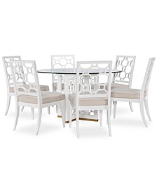 Chelsea 7pc Round Dining Set (Table & 6 Side Chairs)