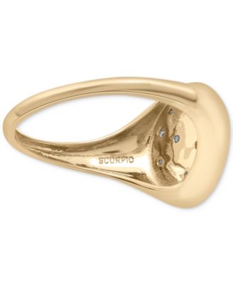 Diamond Scorpio Constellation Ring (1/20 ct. t.w.) in 10k Gold, Created for Macy's